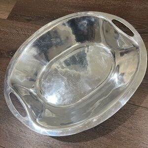 Old town imports Oval Silver Serving Tray